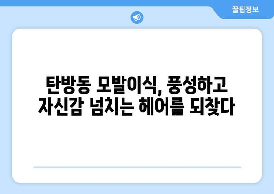 대전 탄방동 모발이식| 성공적인 헤어라인 변신을 위한 선택 가이드 | 모발이식, 탈모 해결, 탄방동 병원, 헤어라인 교정